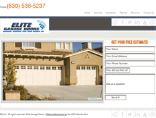 Tablet Screenshot of elitegaragerepair.com
